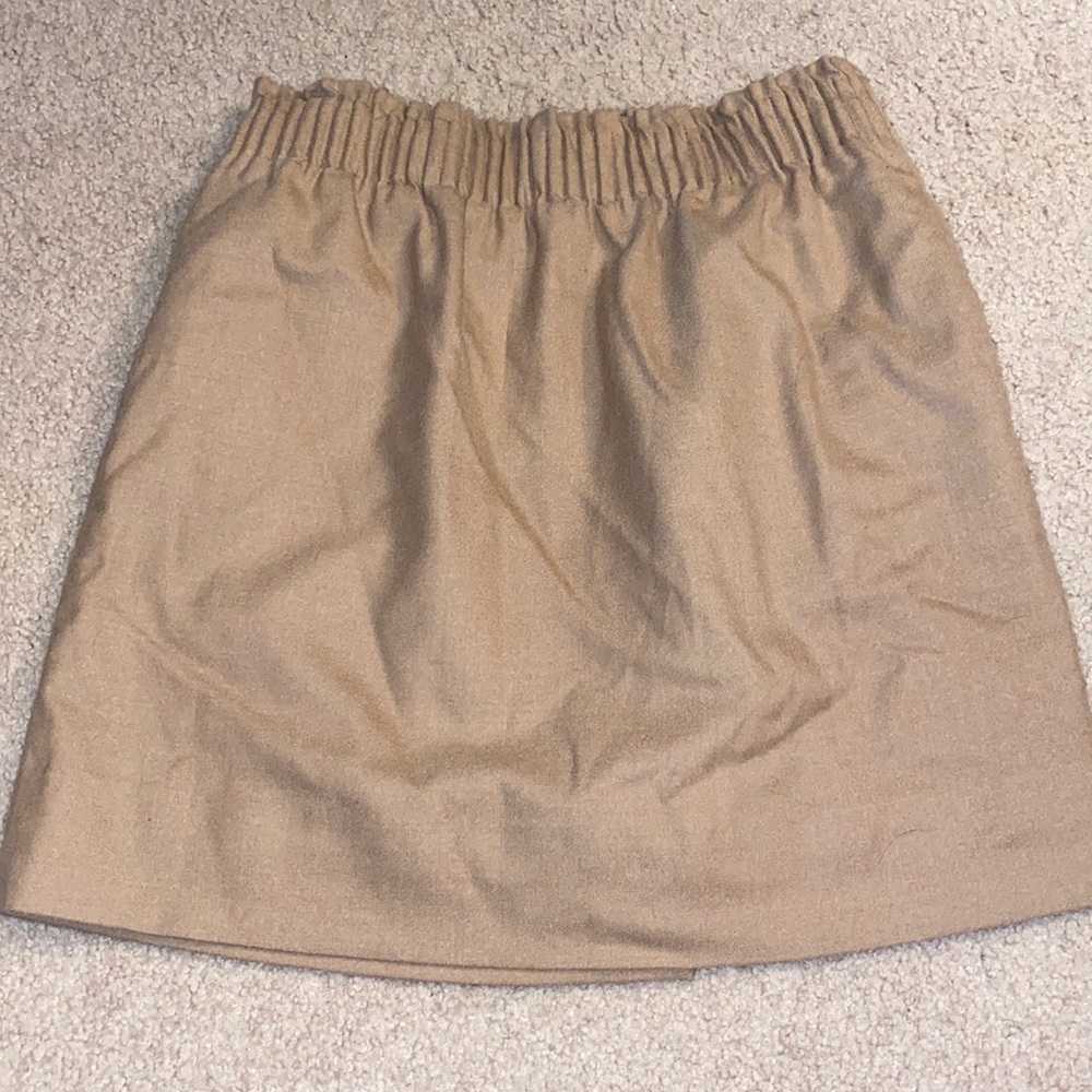Jcrew Wool Elastic Waist Skirt